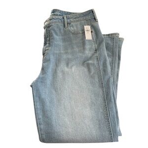 NEW Old Navy High Rise Vintage Cropped Flare Stretch Denim Womens Size 14 Tall